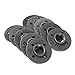 Produktbild KING DO WAY 10 Stücke 1 Zoll Flansch Rohrflansch, Bohrungen Gewindeflansch Fitting Temperguss mit Gewinde Heizung, Schwarz (1 Zoll)