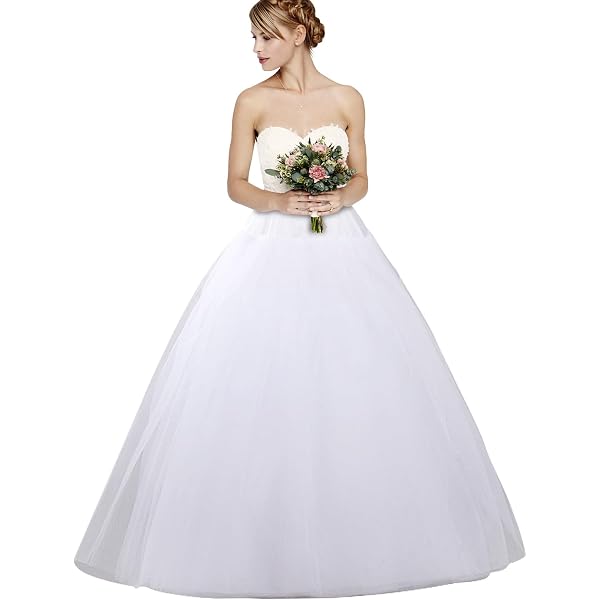MeiLiMiYu Hoopless Petticoat - 8 Layer Crinoline Underskirt For Wedding Dresses & Ball Gowns