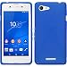 Produktbild PhoneNatic Case für Sony Xperia E3 Hülle Silikon blau X-Style + 2 Schutzfolien
