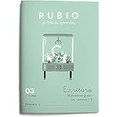 03 Escritura RUBIO | Escribir n&uacute;meros: 4,5,6,7,8,9 y 10. Abecedario: frases | +4 a&ntilde;os