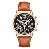 YEARNLY Damen-Uhren Geneva fraue 618 Gürtel braun Schwarz