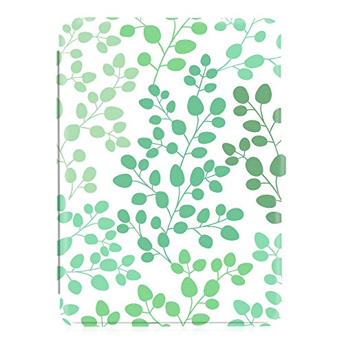Fintie Kindle Paperwhite Hülle – Die dünnste und leichteste Smartshell Case Schutzhülle Tasche mit auto Sleep / Wake für den neuen Kindle Paperwhite 2016 (mit 300 ppi-Display, 6 Zoll, und integrierter Beleuchtung) und alle Modelle von 2012, 2013, 2014, 2015, Grüne Blätter - 3