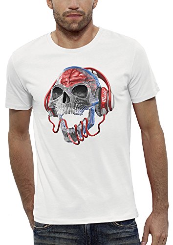 Camiseta cráneo blanca