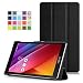 Produktbild MoKo ZenPad C 7.0 Hülle - Ultra Slim PU Leder Tasche Schutzhülle Schale Smart Case mit Auto Sleep/Wake up Funktion und Standfunktion für ASUS Zenpad C 7.0 Z170C / Z170CG 7" Tablet-PC, Schwarz