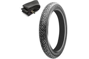 FUSARO MOTO GOMMA COPERTONE PNEUMATICO VINTAGE 2.25-18 (2 1/4-18) + CAMERA MOTO SCOOTER 4PR EMB18MCG