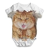 TWISTED ENVY Baby Mädchen (0-24 Monate) Body Gr. XXL, weiß