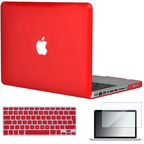 Topideal 3 in 1 Matte Hard Shell Hülle Case Cover 15 Zoll MacBook Pro 39,1 cm (Modell: A1286) + Tastatur Cover + Displayschutzfolie