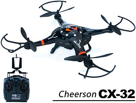 efaso CX 32 – FPV Wifi Quadcopter Cheerson 2.4 GHz 4 Channel RC Quadcopter With 720P High Definition (HD) IP Camera, Altitude, Barometer Auto Start and Landing