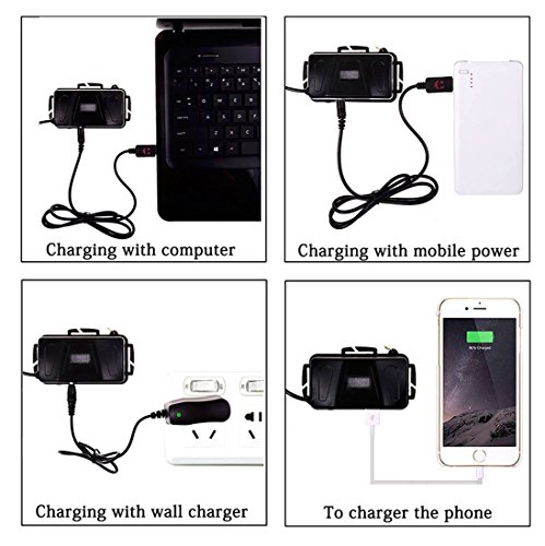 Siensync 5000 Lumen LED Kopflampe, super helle wasserdichte 4 Modi Kopflampe, 3x CREE XM-L XML T6 Led Stirnlampe, Scheinwerfer Taschenlampe für Outdoor Reiten Nachtangeln Wandern Camping - 4