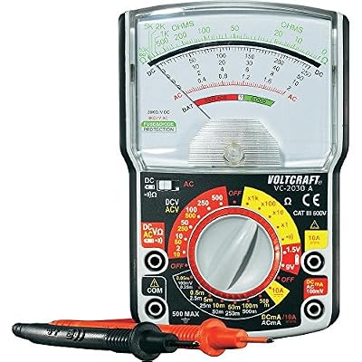 Voltcraft Multimètre analogique VOLTCRAFT VC-2030A CAT III 500 V