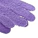1 Pair Shower Exfoliating Wash Skin Spa Bath Gloves Massage Clean Hygiene Gloves - Purple