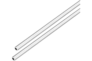 DMiotech 2pz (5mm OD x 3mm ID) Tubo Tondo in Alluminio 6063 Lunghezza 300mm Tubazione Metallico per Costruzione di Telaio Macchinari Progetti Fai Da Te