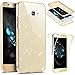Price comparison product image EINFFHO Galaxy A5 2017 Case, [3 in 1] Glitter Bling Ultra Slim 360 degree Full Body with Front and Back Protective Transparent Soft TPU Silicone Case Cover for Samsung Galaxy A5 2017, Gold