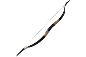 BIUBIUSOT 25LBS Traditional Bow 49" Handmade Practice Wooden Mongolian Beginner Recurve Bow