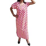 Indiatrendzs women's Cotton Nighty Printed Sleepwear Nightdress Free Size