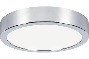 Paulmann 78922 Lampa sufitowa LED panel Aviar IP44 okrągła 220mm 4000K chrom z 1x13 Watt ściemnialny panel świetlny tworzywo sztuczne