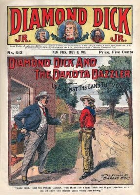 Diamond Dick 1 Western Comic Cover - Quality Medium Metal Sign - Steel 20 x 30cms