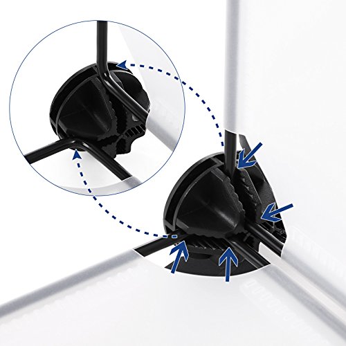 Songmics 5 Ebenen Schuhregal Schuhschrank Schuhablage Schuhständer Regalsystem Weiß 90 x 76 x 37 cm LPC20W - 8