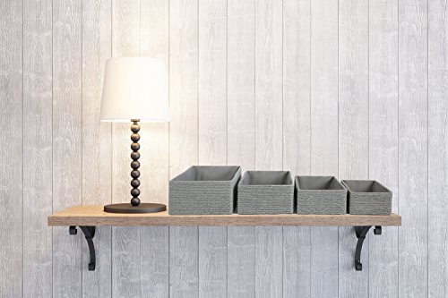 Aufbewahrungsboxen Biologisch Handarbeit aus Papier Pappe Körbe Umweltfreundlich für Accessoires Schminke 4er Set - 2