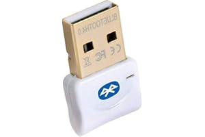 Maxesla USB Bluetooth Adapter PC 4.0, Wireless Bluetooth Receiver for Windows 10/8/7/Vista/XP Laptop PC, Bluetooth Dongle for Bluetooth Speaker, Headset, Keyboard, Mouse, Game Controller, White