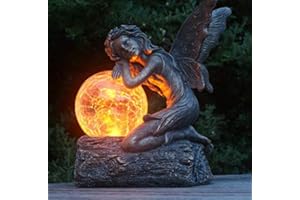 FHFY Garden Statue d’ange pour l’extérieur Felicity and light