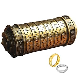 Da Vinci Code Mini Cryptex For Christmas Valentine’s Day Most Interesting Birthday Gifts For Boyfriend and Girlfriend Brain Teaser Lock Puzzles
