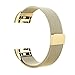Produktbild Hunpta Mailänder Edelstahl Band Armband Armband für Fitbit Charge 2 (Gold)