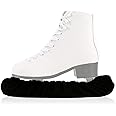 TUYUU Ice Skate Guards,Skate Guards for Hockey Skates,Figure Skates and Ice Skates.Ice Skate Blade Covers for Toddler Kids Youth Adults-Men Women Boys Girls.Skate Guards Figure Skating (Black, Large)