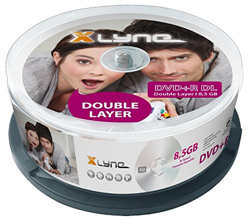 XLYNE DVD+R DL Double Layer Rohlinge (8,5 GB, 8x Speed, 25er Spindel)