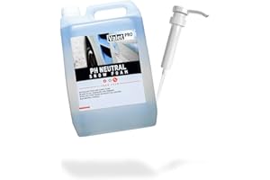 VALET PRO ValetPRO - Schiuma di neve pH neutro, 5 L + dosatore detailmate, dispenser a pompa manuale per bidone, pratico dispenser per facilitare il dosaggio della schiuma di neve al pH neutro