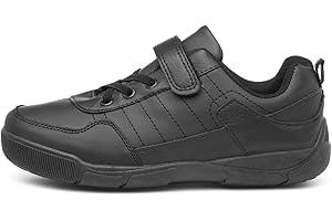 BECKETT Trux Boys Easy Fasten Black Shoe