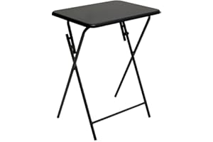 5 FIVE SIMPLY SMART Five - Czarny składany stolik pomocniczy z drewna i metalu H 64 cm