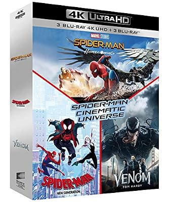 SONY PICTURES HOME ENTERTAINMENT Cinematic Universe Homecoming + Spider-Man New Generation + Venom [4K Ultra HD + Blu-Ray]