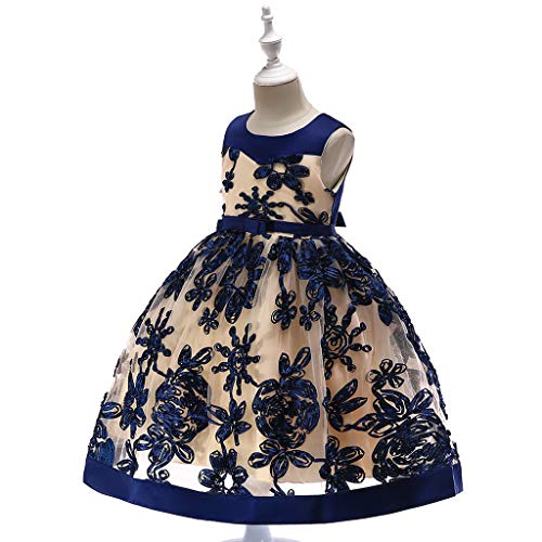 Preisvergleich Produktbild Prinzessinkleid Abendkleid Karneval Kostüm, Malloom Floral Baby Prinzessin Brautjungfer Pageant Kleid Geburtstag Party Hochzeitskleid