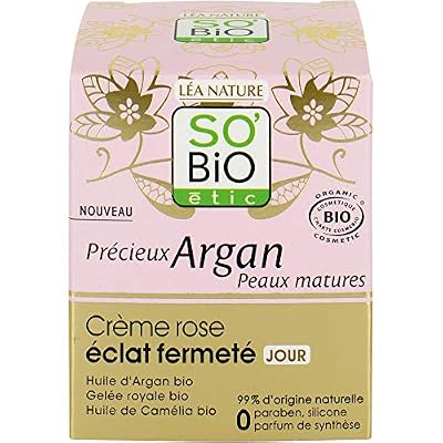 SO'BIO ÉTIC Crème-Rose Éclat Fermeté Jour Précieux Argan Peaux Matures