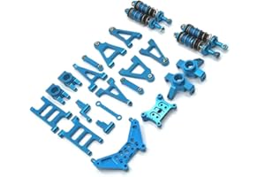 JOYSOG Parti RC per Mjx Hyper Go 1/14 14301 14302 14303 Ammortizzatori anteriori e posteriori Swing Arm Steering Cup Tie Rod Kit parti di aggiornamento (blu)
