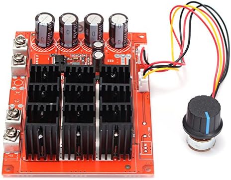 Wishfive DC 10-50V 60A 3000W Motor Driver Module PWM Motor Speed Controller 12V 24V 48V