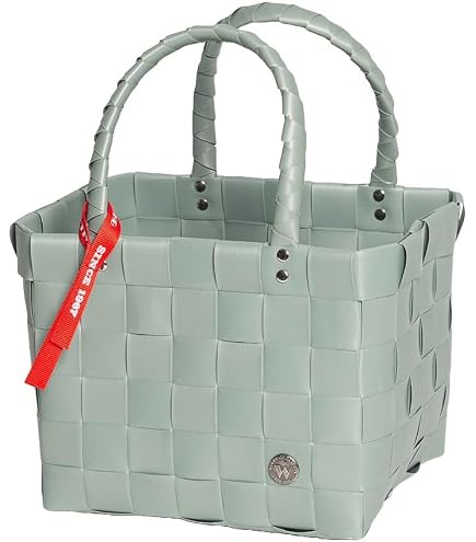 Cekier Unisex Ice-Bag Shopper 5008-04 Mini – Schwarz-weiß, Geflochten Aus Kunststoff, Ca. 25x22x22 Cm, Leichter Einkaufskorb