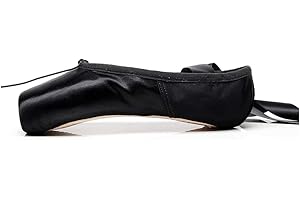 JUODVMP Chaussures de Ballet Classique à Pointes avec Chaussons à Pointes et Rubans pour Femmes et Filles Modèle TJ-ZJBL