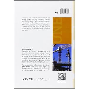Código técnico de la edificación. Normas UNE y legislación aplicables