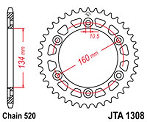Preisvergleich Produktbild Kettenrad R / W 1308–41 Legierung NEU