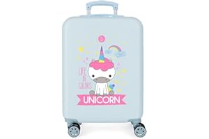 Roll Road Little Me Maleta de cabina Azul 37x55x20 cms Rígida ABS Cierre combinación 32L 2,5Kgs 4 ruedas dobles Equipaje de Mano