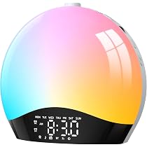 Despertador Con Luz De Amanecer Y Atardecer – 2 Alarmas, Sonidos Naturales Y Radio FM | Ideal Para Despertar Suave Y Dormir Mejor