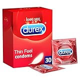 Durex Condoms Thin Feel Bulk, Pack of 30