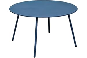 Proloisirs Table Basse Jardin Ronde en Acier Rio 70 cm