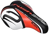  GES Rush Boy - Sillín de Bicicleta para Niño, Color (Negro/Rojo/Blanco)