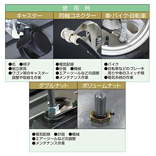 Stubby verstellbaren Schraubenschlüssel mit ultra slim Backen (nur 2 mm dick) klein, Taschenformat Schraubenschlüssel. Engineer twm-08, stubby smart adjustable spanner with slim jaws - 3