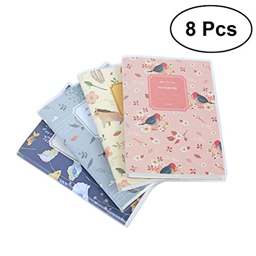 Download NUOLUX Carnet et Journal Cahier Agenda Scolaire Bloc-notes Fournitures Scolaires de Bureau 8pcs