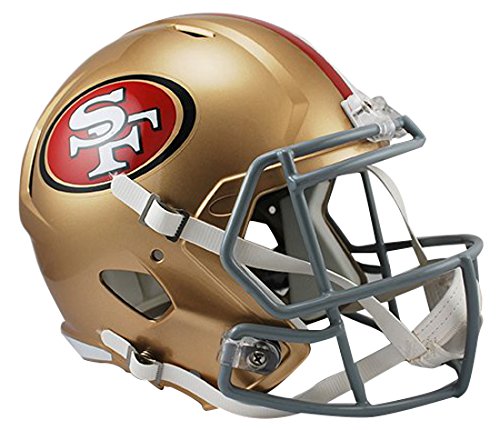 Riddell NFL San Francisco 49ers Full Size Replica Casque de Vitesse, Medium, Doré