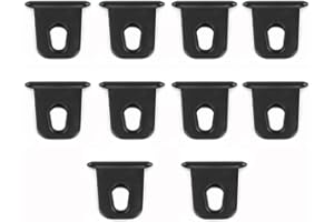 Kuuleyn RV Markisenhaken, 10 Stück Schwarz 5 mm Tragbare Markisenhaken Aufhänger Organizer Rack für RV Wohnmobil Camper